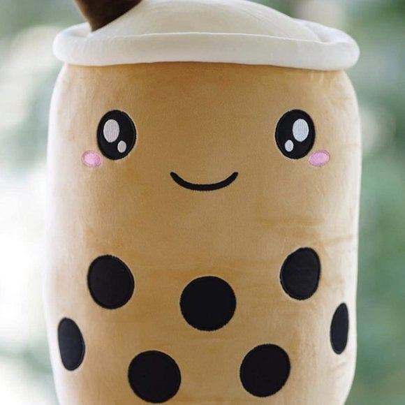 20" Boba Plushie Stuffed Bubble Tea Plushie Cartoon Milk Tea Cup Pillow Cushion - Picture 3 of 4